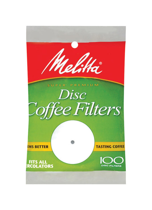 Melitta White Disc Coffee Filter 100 pk