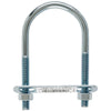Hampton 5/16 in. x 2 in. W x 3-3/4 in. L Coarse Zinc-Plated Steel U-Bolt (Pack of 10) - Deal of The Week