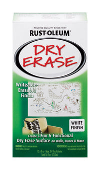 Rust-Oleum White Dry Erase Paint Kit 16 Oz. (Pack Of 2)