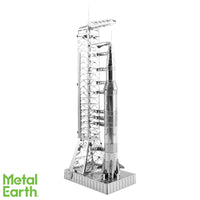 Fascinations Metal Earth Apollo Saturn 3D Model Kit Metal Silver