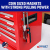 Magnet Source .118 in. L X .315 in. W Silver Super Disc Magnets 2.9 lb. pull 10 pc