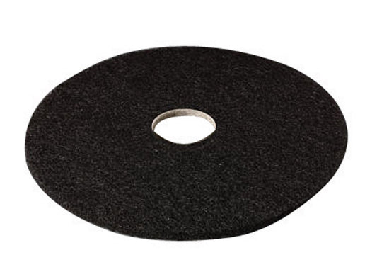 3M Scotch-Brite 20 in. Dia. Non-Woven Natural/Polyester Fiber Floor Pad Black (Pack of 5)