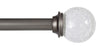 Kenney Pewter Silver Walden Curtain Rod 48 in. L X 86 in. L