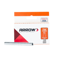 Arrow Fastener 3/8 in. L x 1/4 in. W Galvanized Steel Round Crown Wire Staples 18 Ga. 10 (Pack of 5)