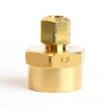 1/4 in. Compression X 1/2 in. D FPT Brass Coupling (Pack of 5)