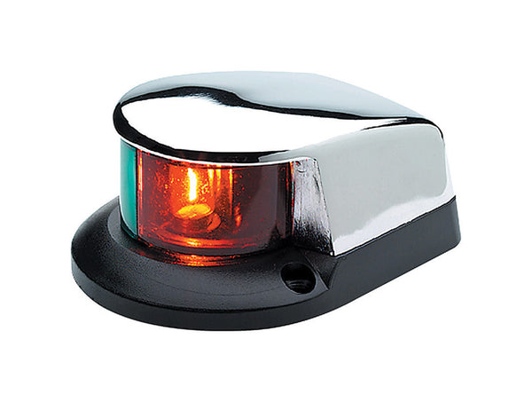 Luz de proa bicolor Seachoice de latón cromado