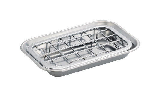 iDesign Gia Chrome Silver Stainless steel Soap Dish