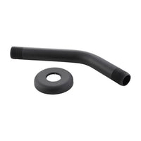 Danco Matte Black Stainless Steel 8 in. Shower Arm and Flange