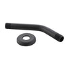 Danco Matte Black Stainless Steel 8 in. Shower Arm and Flange