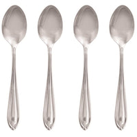 Hampton Forge Silver Stainless Steel Casual Teaspoon Set 4 pc