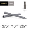 Deck Plus No. 10  x 2-1/2 in. L Star Flat Head Composite Deck Screws 5 lb.