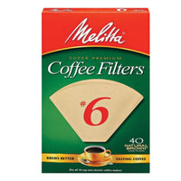 Melitta 10 cups Brown Cone Coffee Filter 40 pk