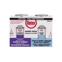Oatey Rain-R-Shine Blue/Purple Primer and Cement For PVC 4 oz