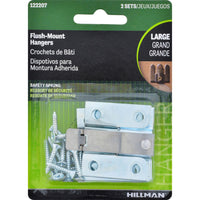 Hillman AnchorWire Silver Flush-Mount Picture Hanger 2 pk (Pack of 10)