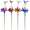Alpine Assorted Metal/Plastic 42 in. H Flower and Insect Outdoor Garden Stake (Pack of 12)