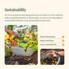 Vego Garden 17 in. H Metal Modular Raised Garden Bed Pearl