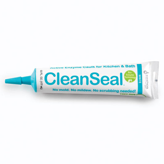 Cleanz White Active Enzyme 67 g/L VOC Moisture-Resistant Kitchen and Bath Caulk 6 oz.