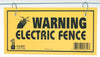 Dare Electric Fence Warning Sign Yellow
