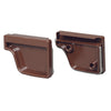 Amerimax 2 in. H x 3.5 in. W x 4.6 in. L Brown Vinyl Gutter End Cap (Pack of 14)