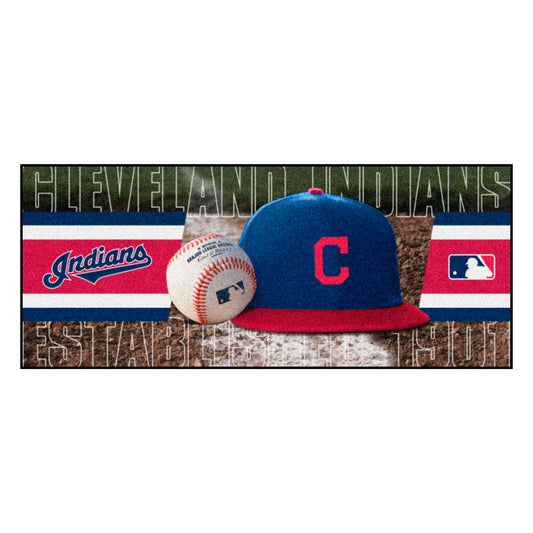 MLB - Cleveland Indians Baseball Runner Rug - 30in. x 72in.