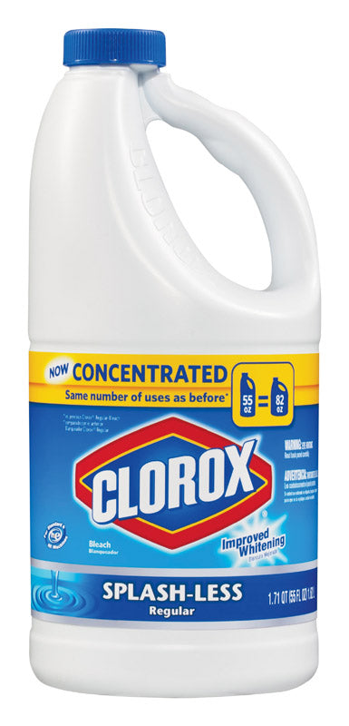 Clorox Regular Scent Splashless Bleach 55 oz. (Pack of 8)