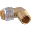 SharkBite Push to Connect 1/2 in. PTC each X 1/2 in. D MPT Brass Elbow