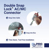 Sigma Electric ProConnex 3/8 in. D Die-Cast Zinc Double Snap Lock Connector For AC, MC and FMC/RWFMC