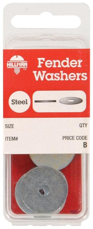 Hillman Zinc-Plated Steel 3/16 in. Fender Washer 4 pk (Pack of 10)