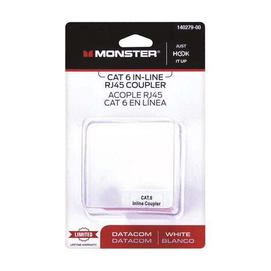 Monster Just Hook It Up 0 ft. L Category 6 In-Line Coupler