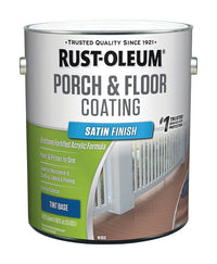 Rust-Oleum Porch & Floor Satin Tint Base Porch and Floor Paint+Primer 1 gal (Pack of 2).