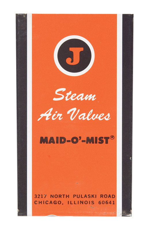 Jacobus Maid O' Mist Model #5 1/8 in. Straight Steam Vent