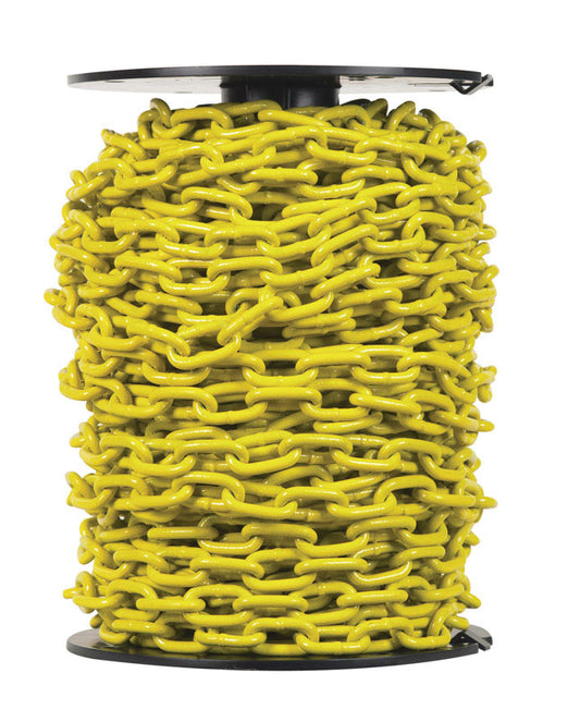 Campbell Pd0725027 3/16 X 100' Yellow Poly Proof Coil Chain Reel