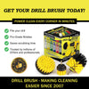 Drillbrush 4 in. W Medium Bristle Metal Handle Drill Brush Set