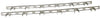 Crawford Zinc-Plated Silver Steel Hook Rack 1 pk