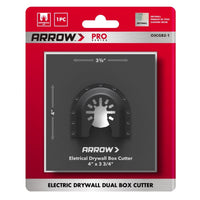 Arrow Pro 3-3/4 in. L X 4 in. W Bi-Metal Square Drywall Blade Multi-Material 1 pc