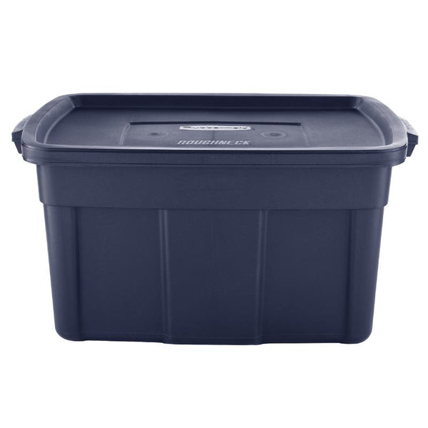 Rubbermaid Roughneck 31 gal Navy Storage Box 16.7 in. H X 20.4 in. W X 32.3 in. D Stackable (Pack of 6)