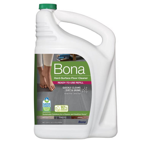 Bona Hard Surface Floor Cleaner Liquid 128 oz (Pack of 4)
