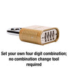 Master Lock 2 in. W Hardened Steel Resettable Combination Combination Padlock - Open Box