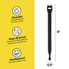 Wrap-It Cable Ties  Roll 8 in. L Black Nylon Cable Ties Roll