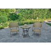 Living Accents Brown Round Stone Bistro Table