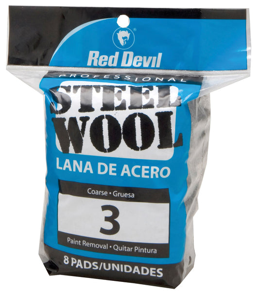 Red Devil 0326 #3 Steel Wool 8 Pack