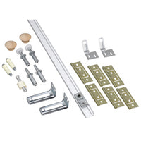 National Hardware 48 in. L White Steel Folding Door Hardware Set 1 pk
