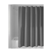 InterDesign 72 in. H x 72 in. W Charcoal Gray Solid Shower Curtain Polyester (Pack of 4)