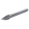 Forney 3/8 in. D X 2.5 in. L Tree Burr Tungsten Carbide 1 pc