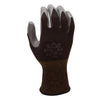 SHOWA ATLAS 370B Unisex Indoor/Outdoor Dipped Work Gloves Black/Gray XL 1 pair