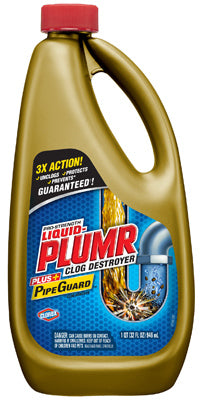 Liquid-Plumr Liquid Clog Remover 32 oz (Pack of 9)