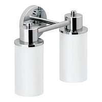 CHROME TWO GLOBE BATH LIGHT