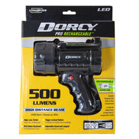 Dorcy Pro Series 500 lm Black LED Spotlight + Power Bank 4400 mAh Lithium Ion Battery