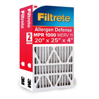 Filtrete 20 in. W X 25 in. H X 4 in. Pleated 1000 MPR Pleated Allergen Air Filter 2 pk