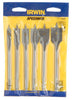 Irwin Carbon Steel Spade Flat Boring Bit 6 pc